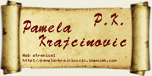 Pamela Krajčinović vizit kartica